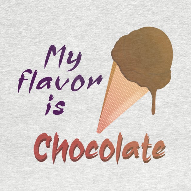 My flavor is Chocolate Ice cream by PorinArt